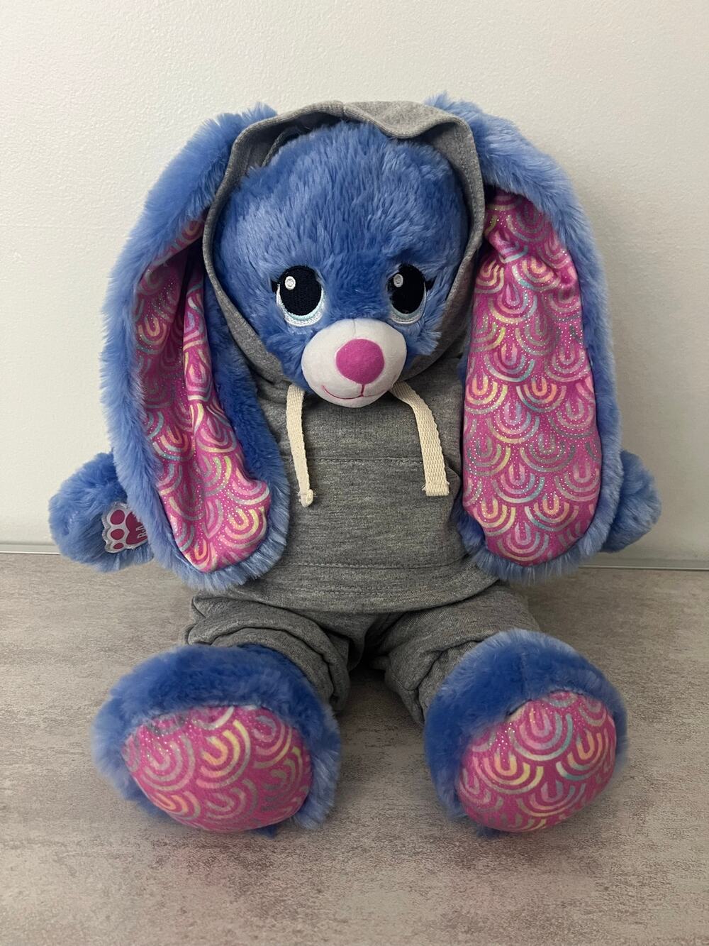 Build a Bear Workshop BABW Pool Party Bunny Periwinkle Plush Retired 2024